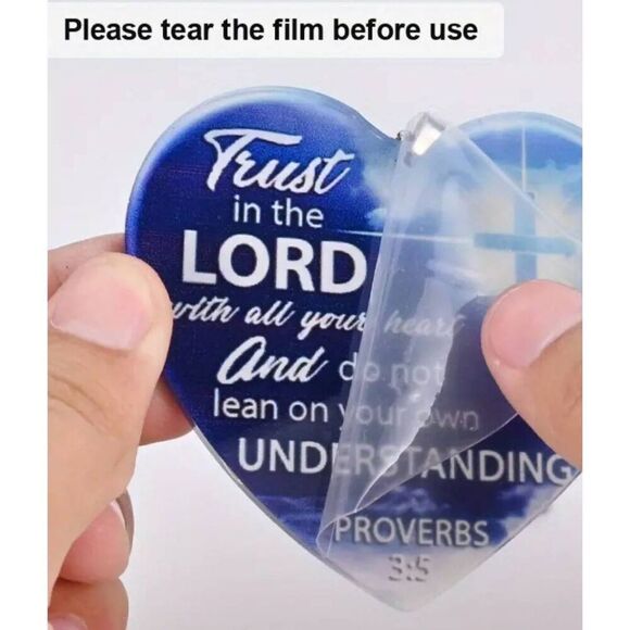 Trust in the Lord Car Mirror Ornament - Brand New - Picture 4 of 8